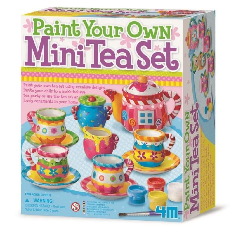 4M - Paint Your Own Mini Tea Set Craft Kit