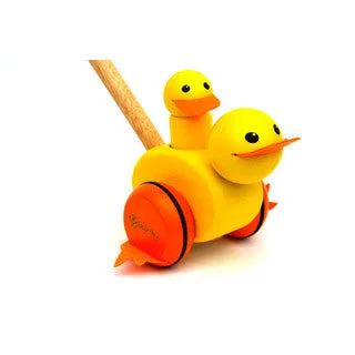 Bloomby Walking Ducky Push and Pull Wooden Toy