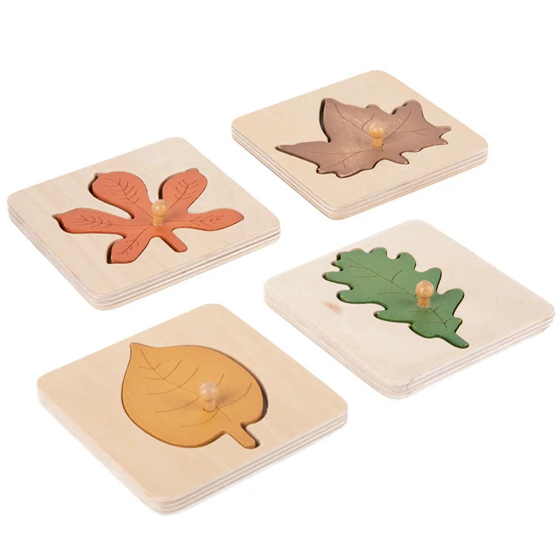 Wooden Jigsaw Leaf Puzzle