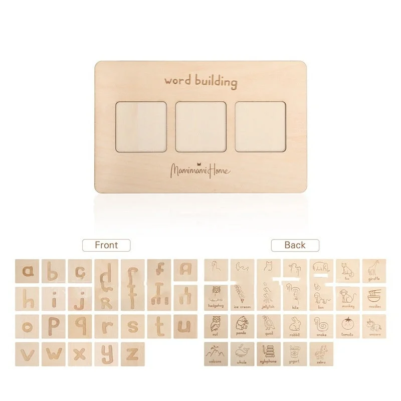 Wooden English Word Board