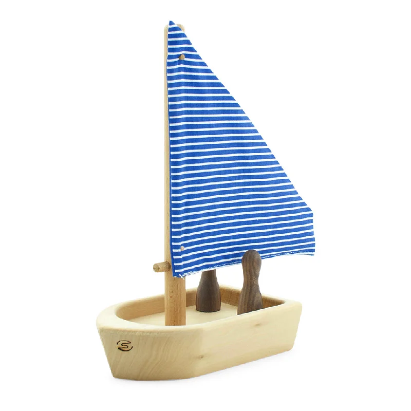 Toy Wooden Boat With Passengers - Hobie