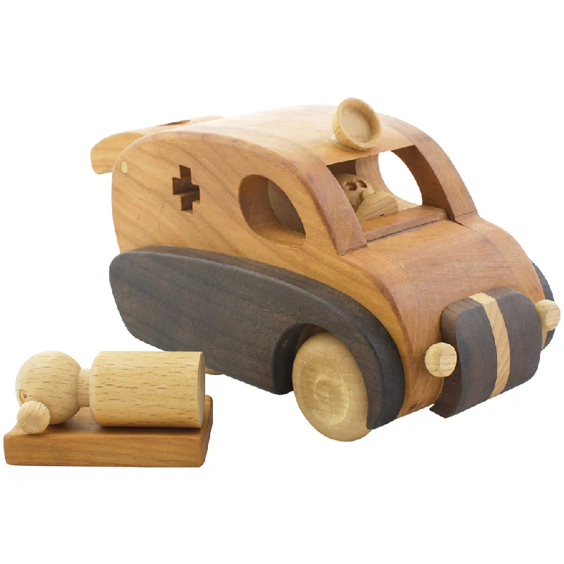 Wooden Toy Ambulance - Mable