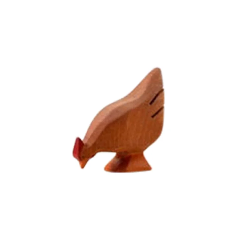 Wooden Hen - Brown