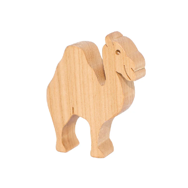 Wooden Camel Figure