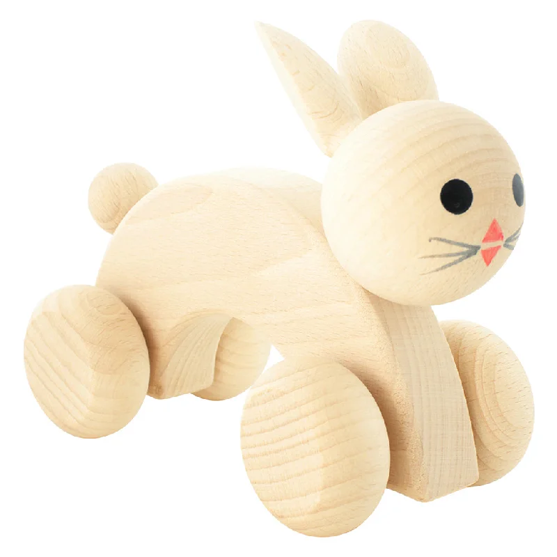 Wooden Push Along Rabbit - Ace