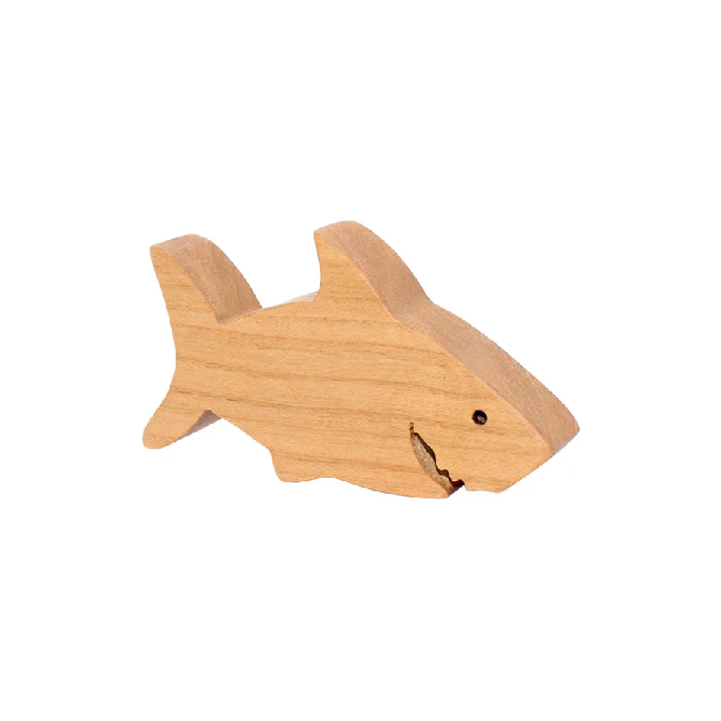 Wooden Shark Figure