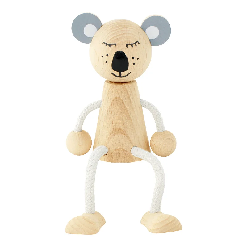 Wooden Sitting Koala - Heath