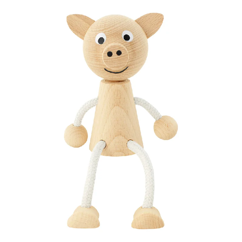 Wooden Sitting Pig - Hamilton