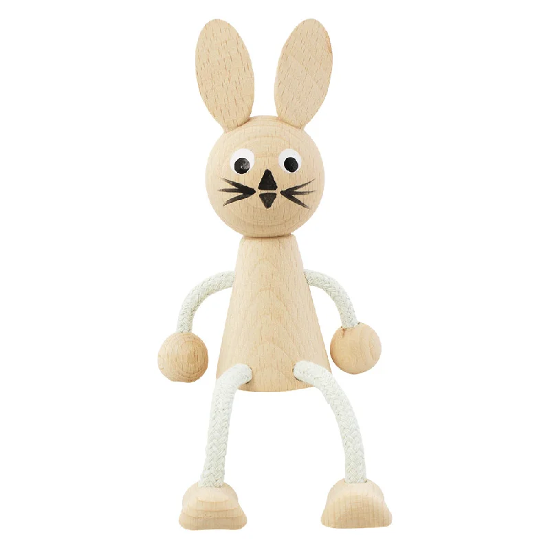 Wooden Sitting Rabbit - Willow