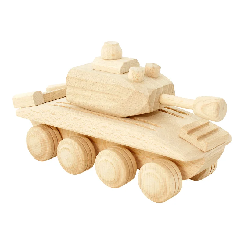 Wooden Toy Army Tank - Walter