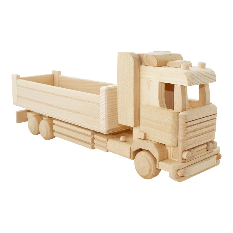 Large Wooden Toy Truck With Tray - Wesley