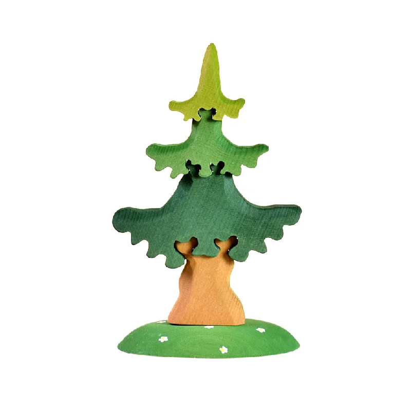 Wooden Spruce Tree Puzzle - Small