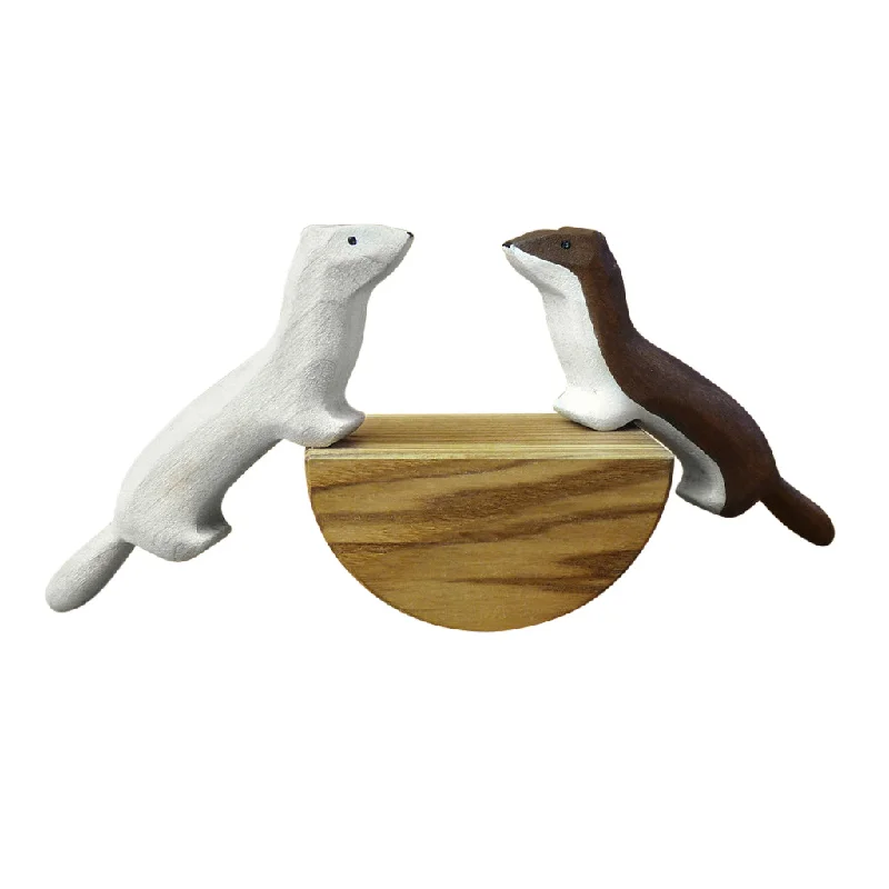 Wooden Weasel Set (2 pieces)