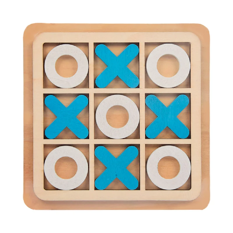 X0-1 TIC TAC TOE MINI WOODEN GAME Z.B