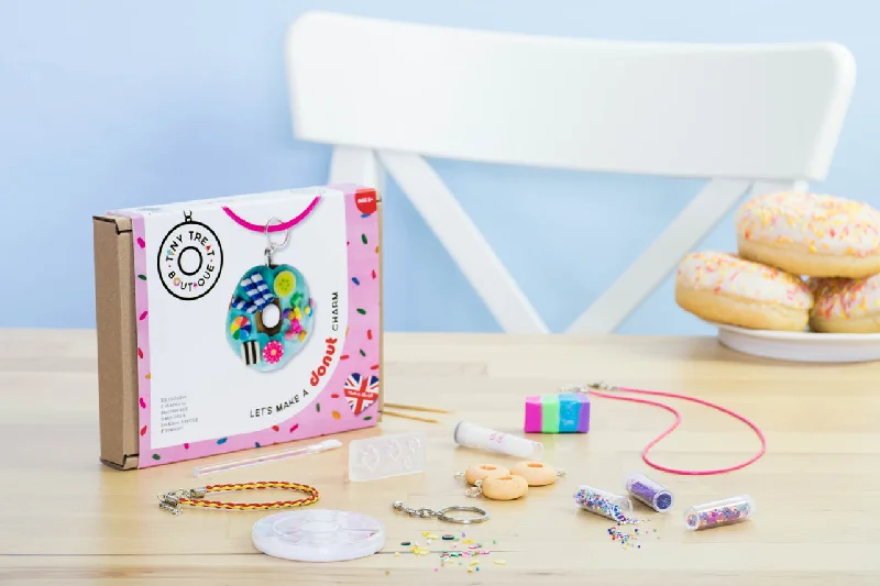 Donut-Themed Jewellery Craft Kit (Makes 3 Items)