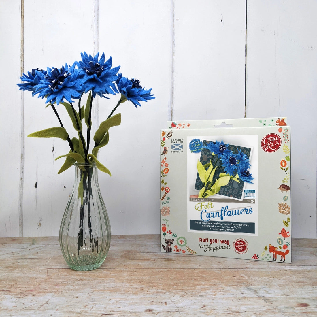 Felt Cornflower Craft Kit