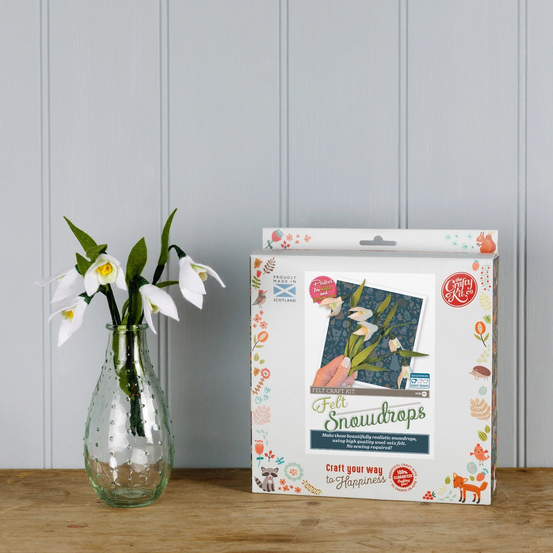 Felt Snowdrop Flower Craft Kit