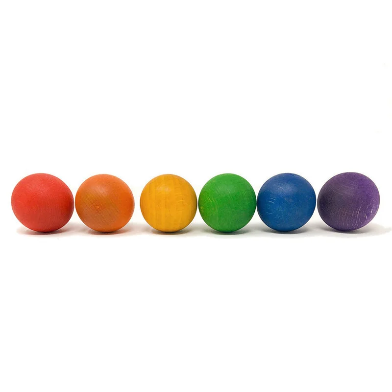 6 Colour Wooden Balls