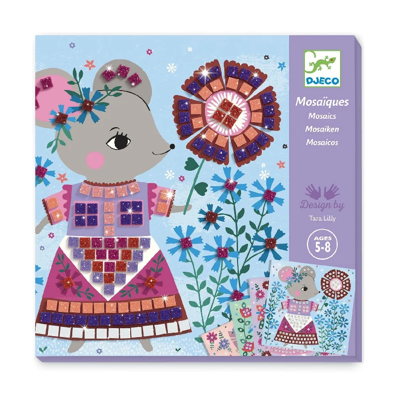 Handmade toy sets for children to develop problem-solving skills-Lovely Pets Sticker Mosaic Craft Kit