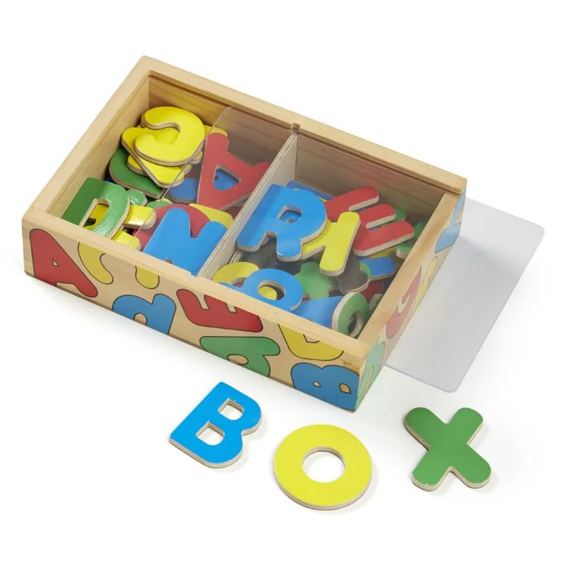 Magnetic Wooden Letters Box of 52