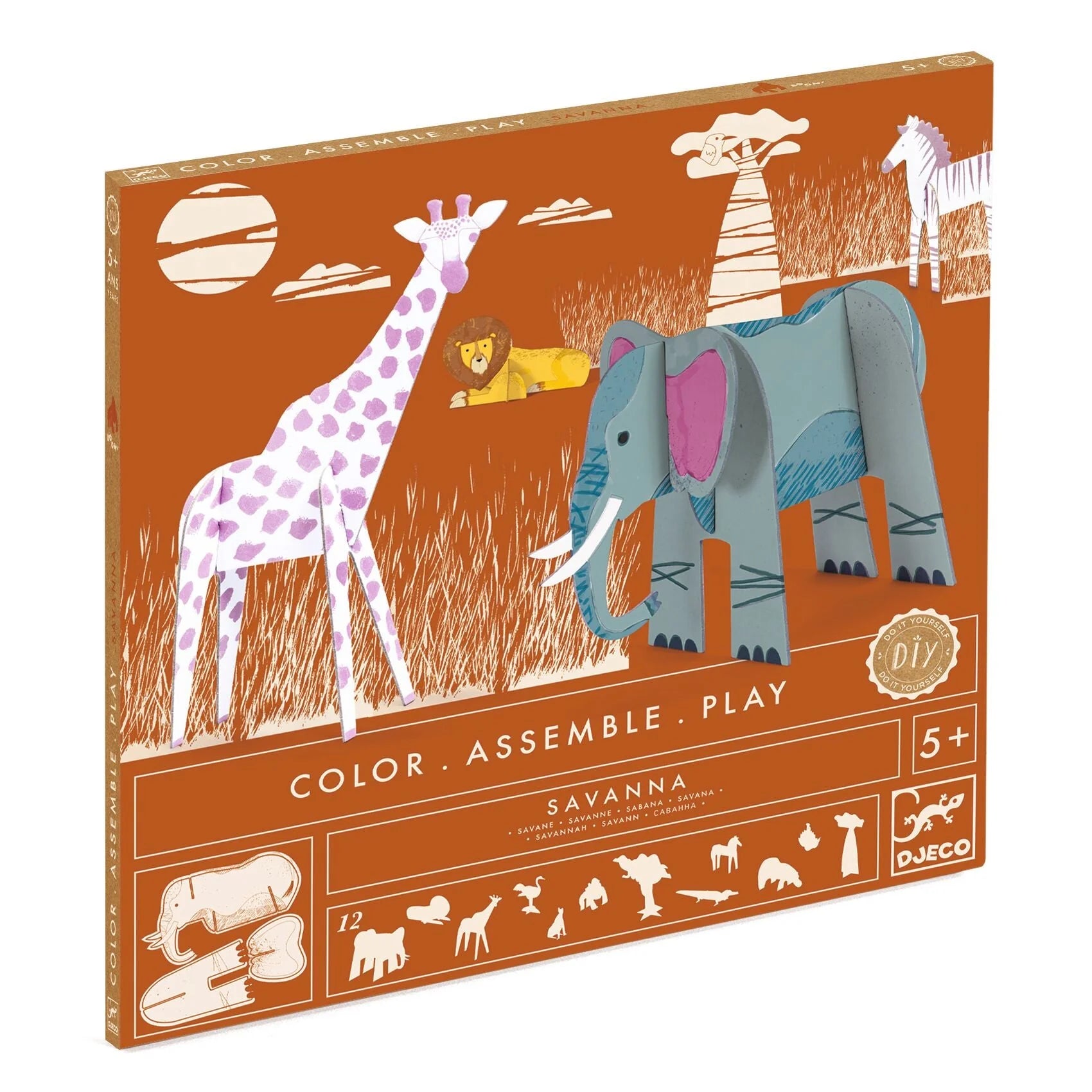 Savanna Color. Assemble. Play. DIY Craft Kit