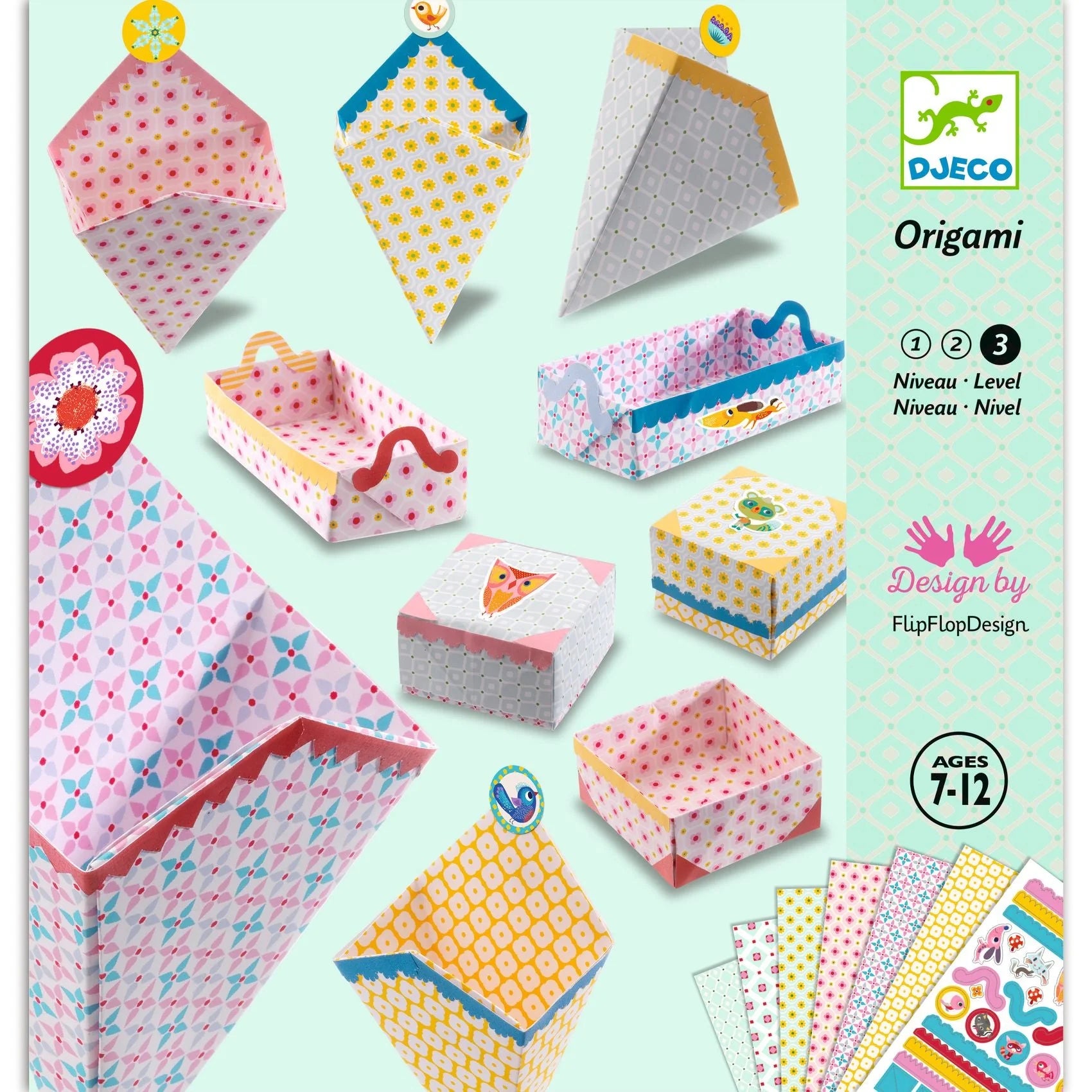 Small Boxes Origami Paper Craft Kit