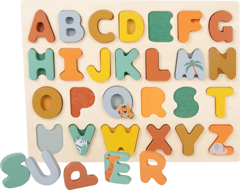 Small Foot Wooden Alphabet Puzzle - Safari