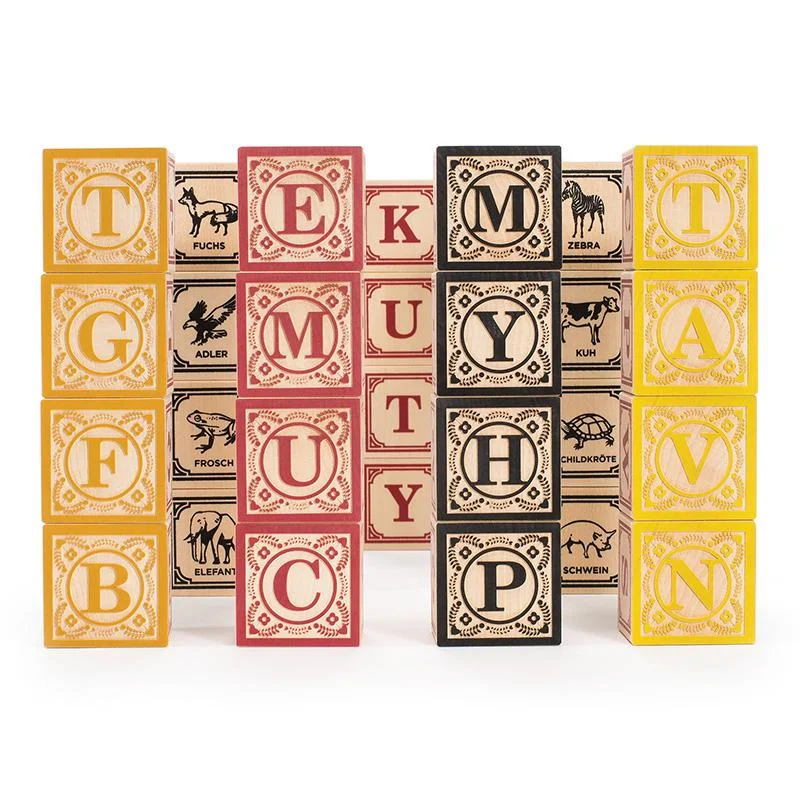 German Alphabet Wooden Blocks