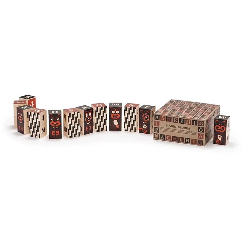 Maori Alphabet Wooden Blocks