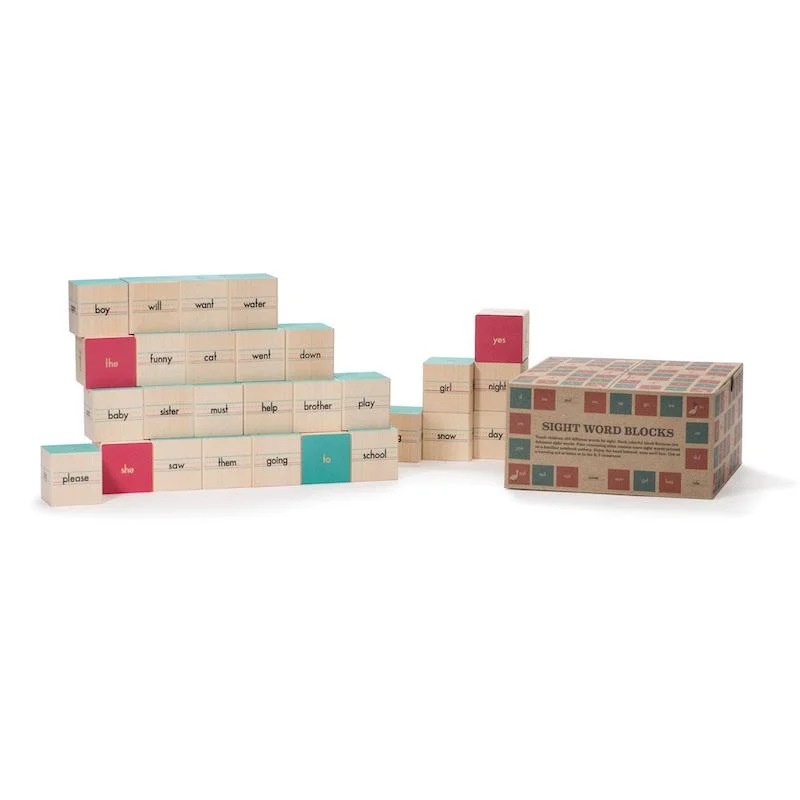 Sight Words Wooden Blocks