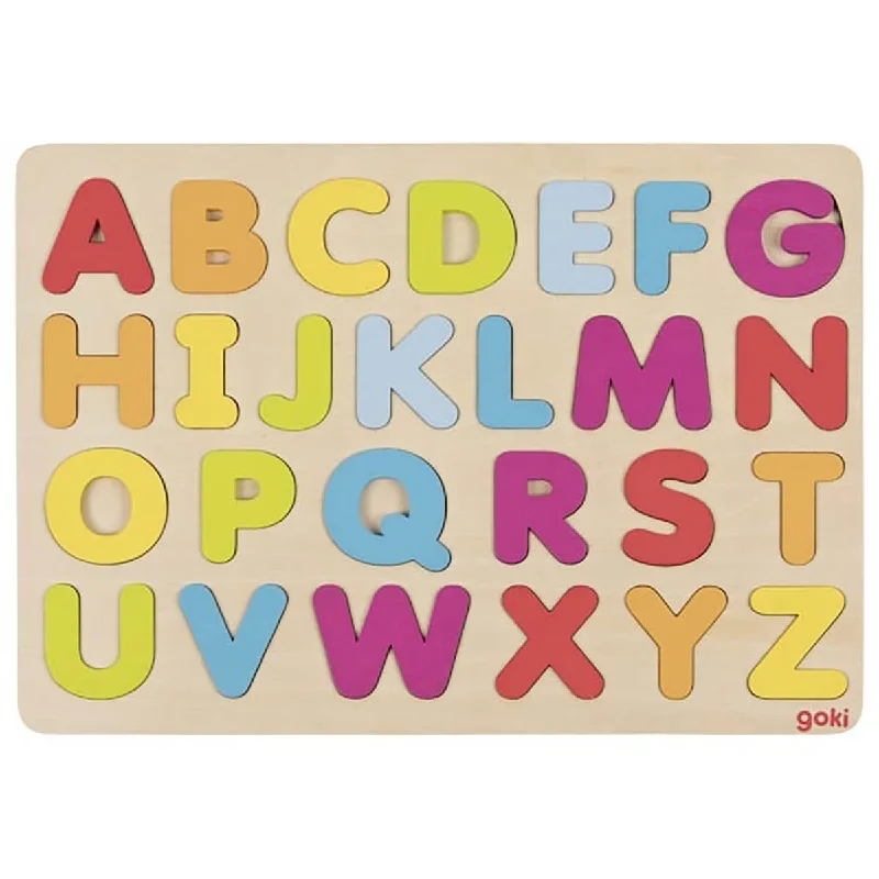 Wooden Alphabet Puzzle by Goki