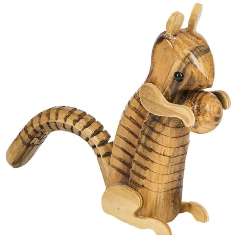 Toy Network 5” Flexible Wooden Squirrel