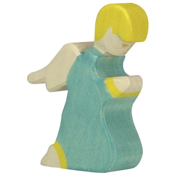 Wooden Angel 3, kneeling