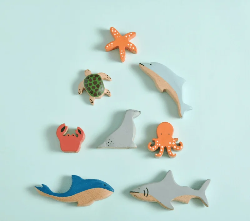 Birch Aquatic Set Of 8 | Aquatic Animals Toy Set for Kids