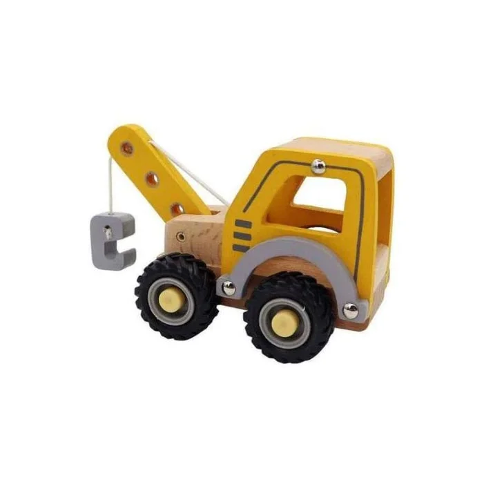 Wooden Construction Vehicle - Crane