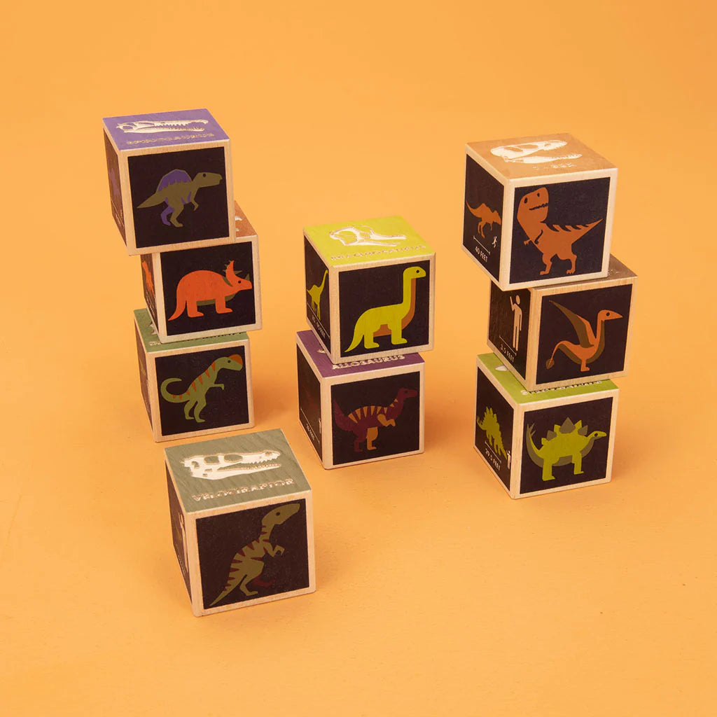 Wooden Dinosaur Blocks