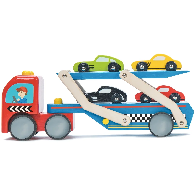 Le Toy Van Race Car Transporter Set