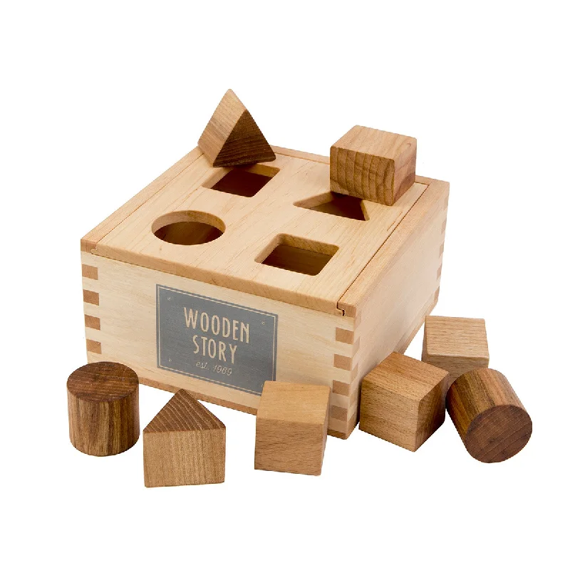 Natural Colored Shape Sorter Box