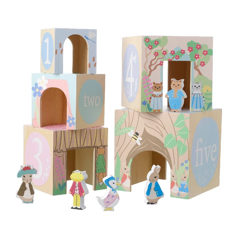 Peter Rabbit™ Wooden Stacking Cubes