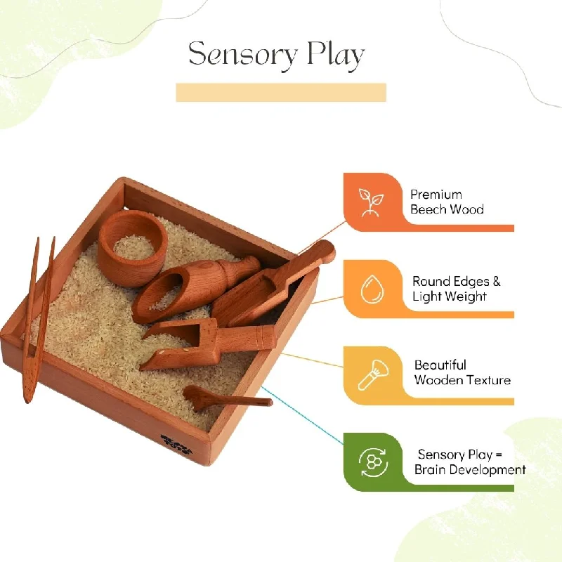 Sensory Wooden Toy Set (6 Pcs)