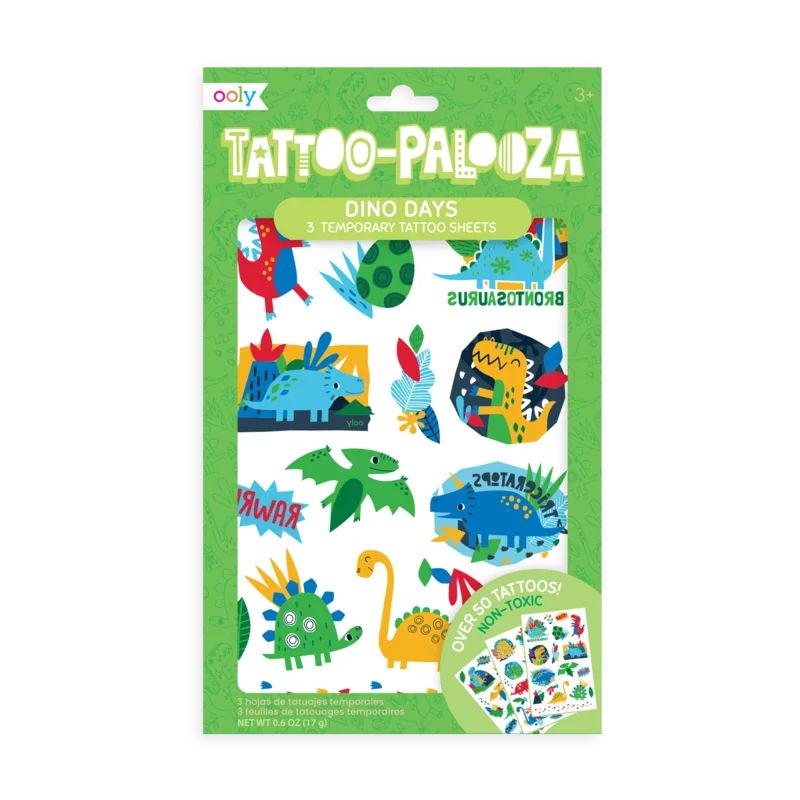 Tattoo Palooza Temporary Tattoos: Dino Days