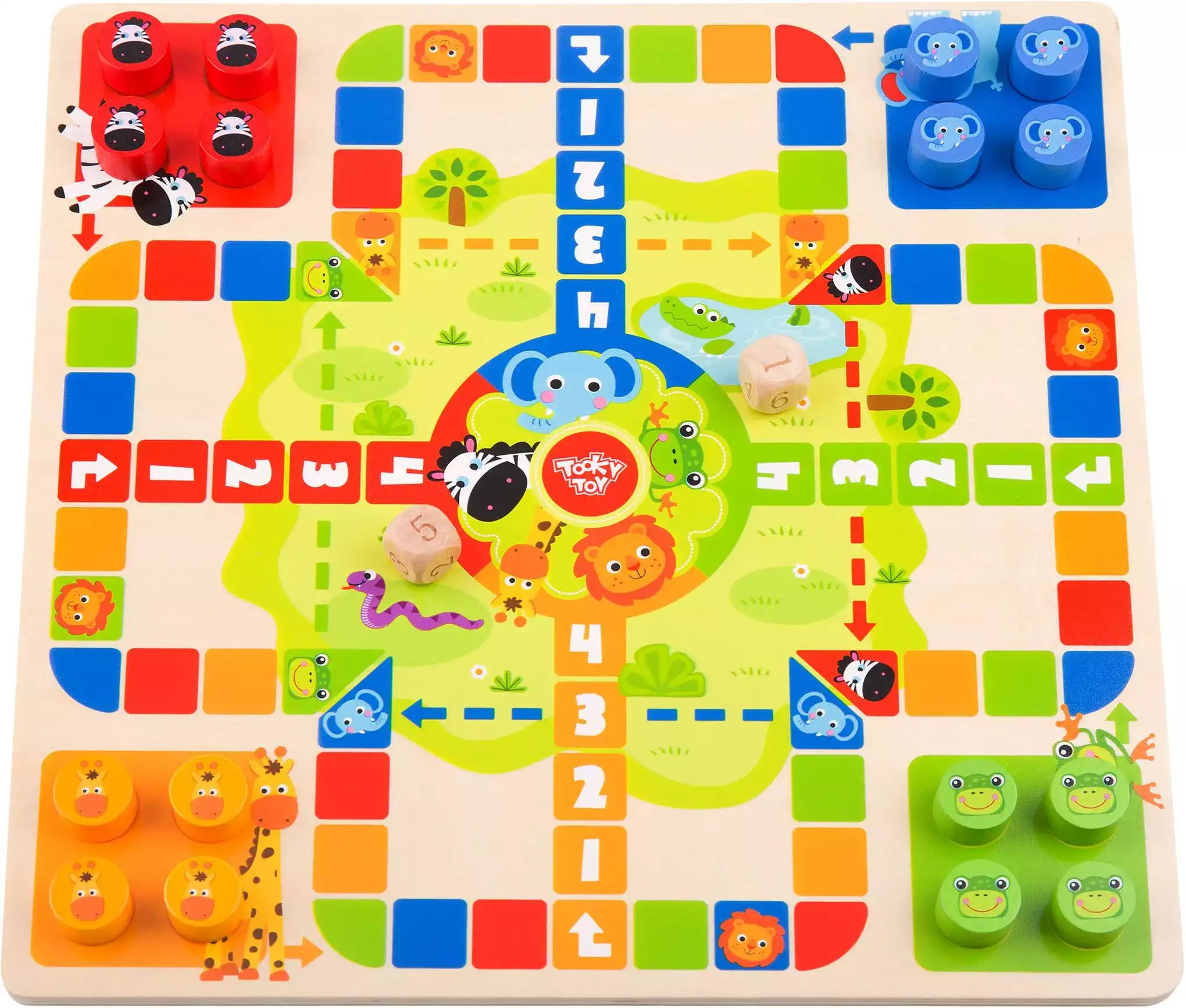 Wooden 2 in 1 Ludo And Snakes And Ladders