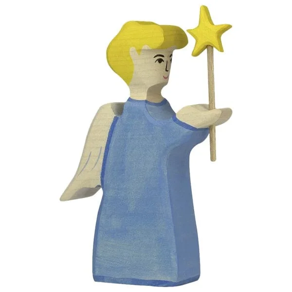 Wooden Angel with Star