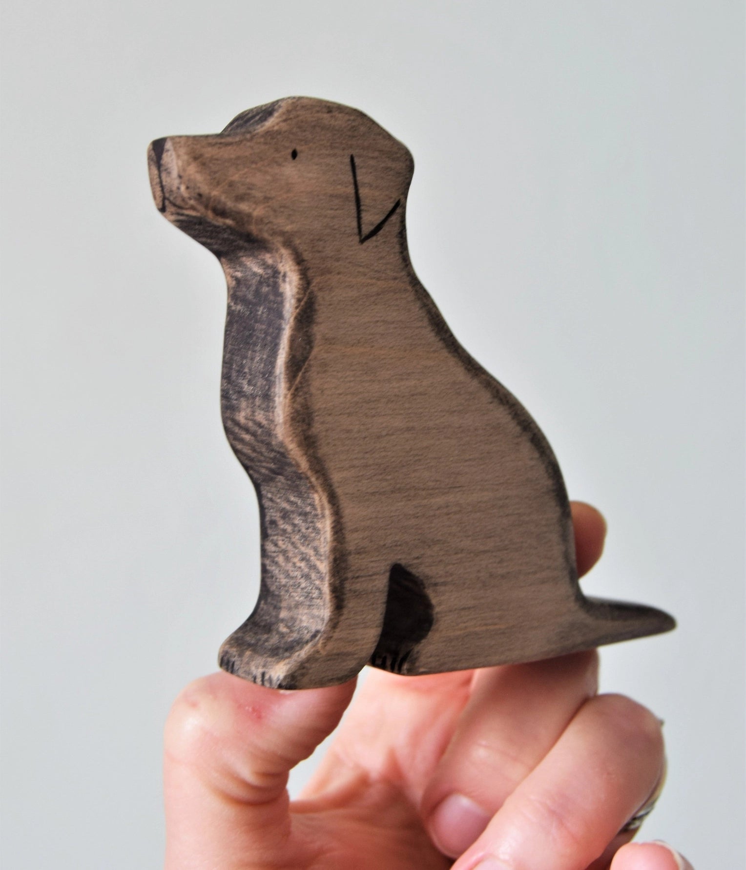 Wooden Black Labrador