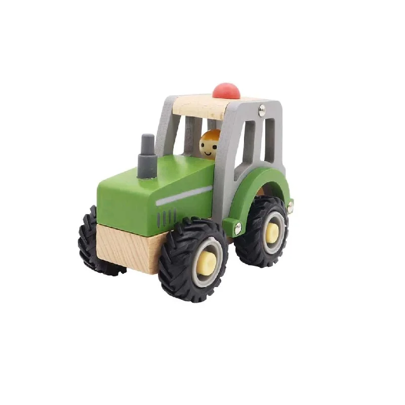 Wooden Farm Tractor - Green