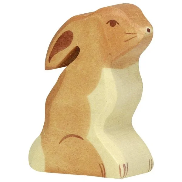 Wooden Rabbit Sitting