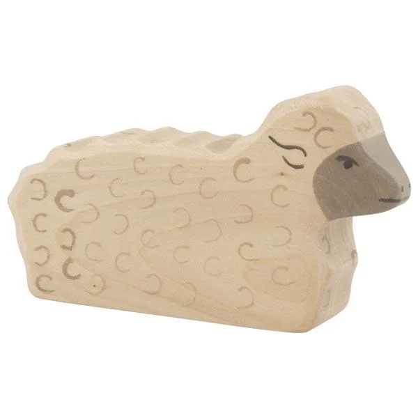 Wooden Lying Sheep