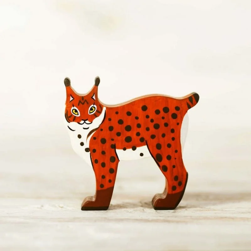 Wooden Lynx Toy