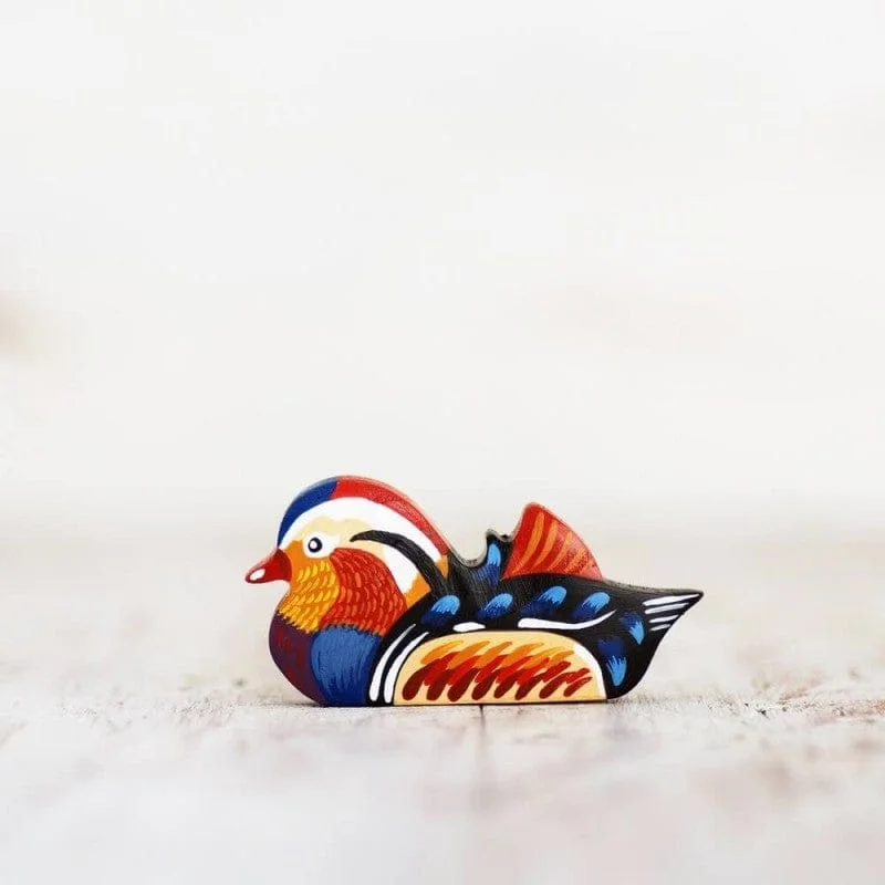 Wooden Mandarin Duck Toy