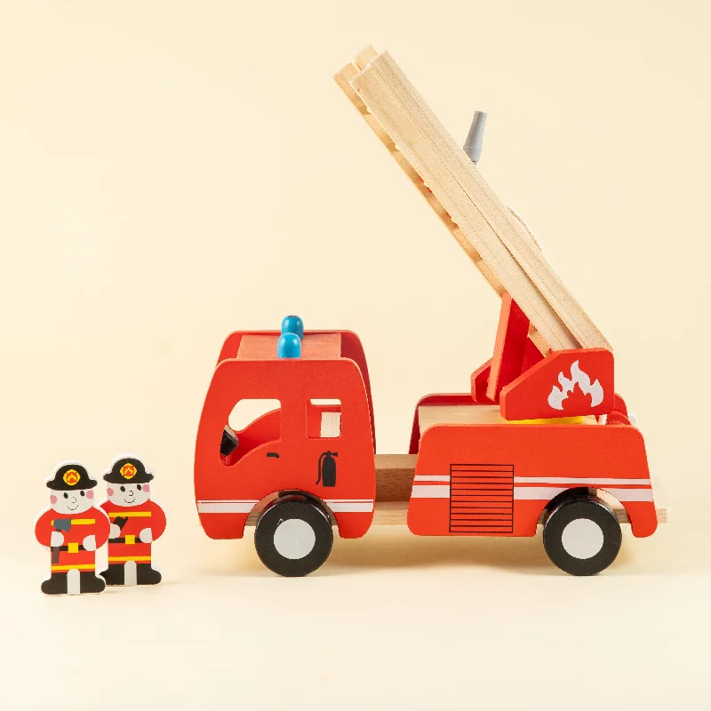 Wooden Marshall's Fire Truck | Vehicles Imagination Generation | For Children +12 Months | Red Firetruck